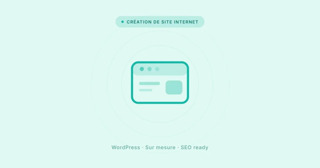 Illustration catégorie création de site internet — LV Studio