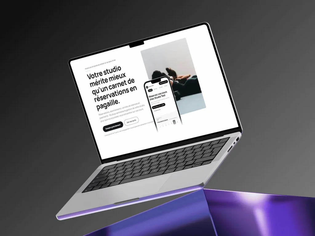 Capture du site Studiup